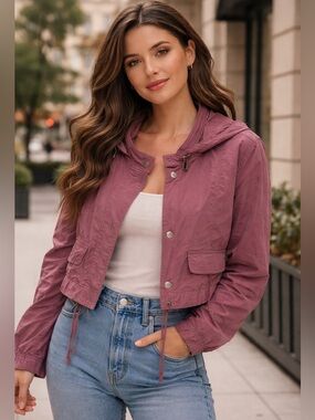 Tildon  Hooded Windbreaker Jacket